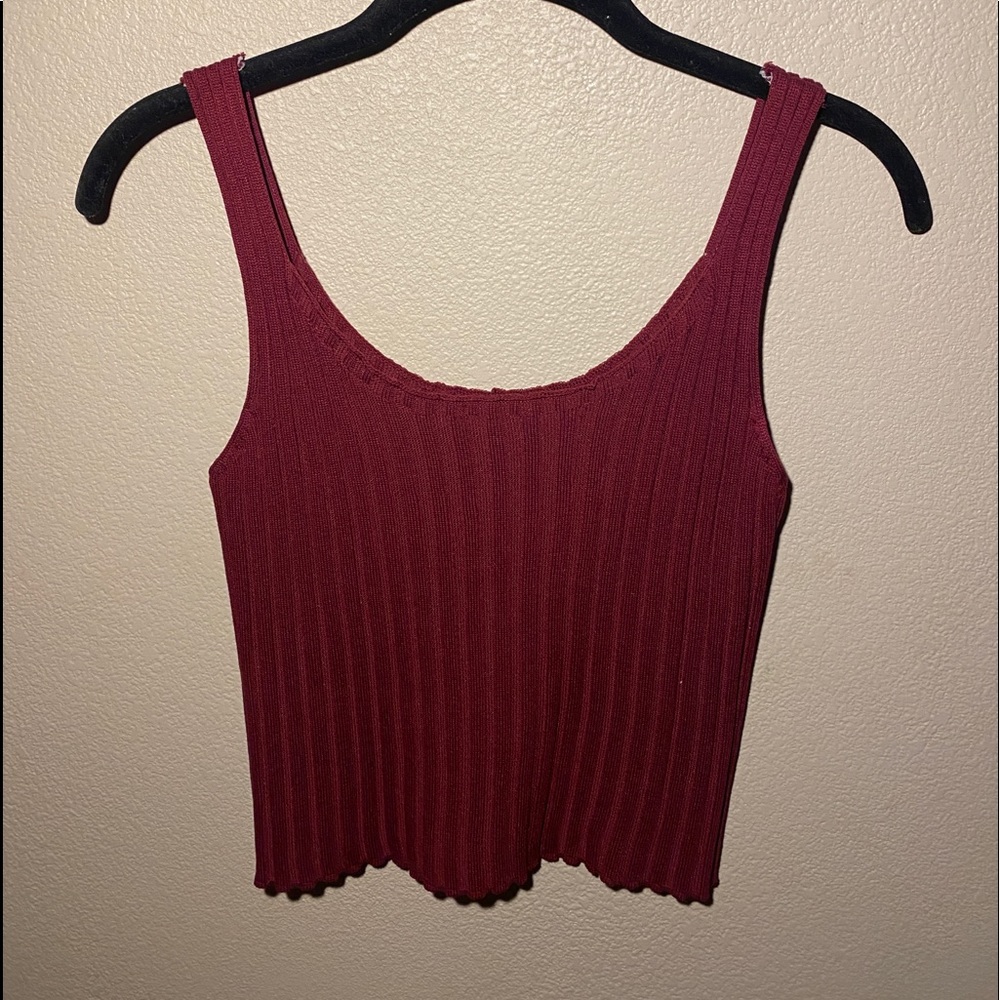 Red Knit Tank